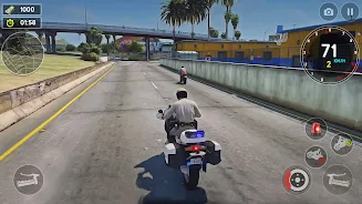 US Police Bike Rider Simulator Скриншот 0