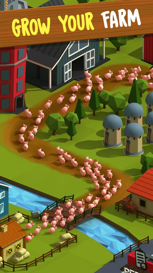 Tiny Pig Tycoon: Piggy Games スクリーンショット 1