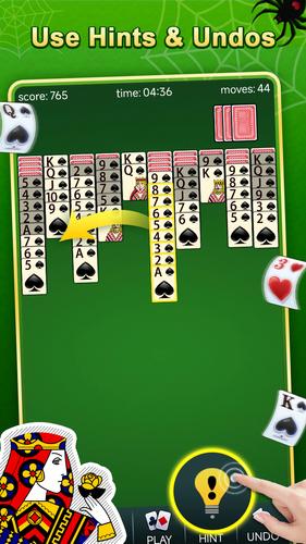 Spider Solitaire स्क्रीनशॉट 3