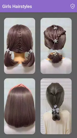 Girls Hairstyles Step By Step Captura de pantalla 1
