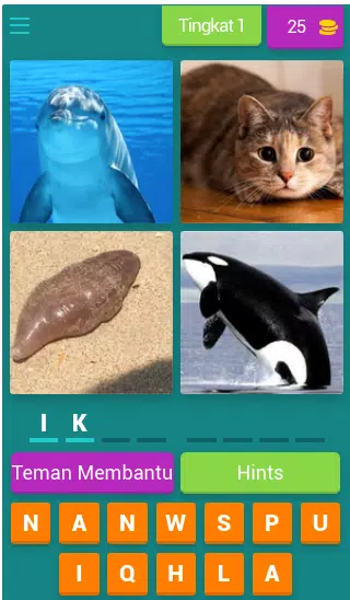 Tebak-tebakan Gambar Hewan স্ক্রিনশট 0