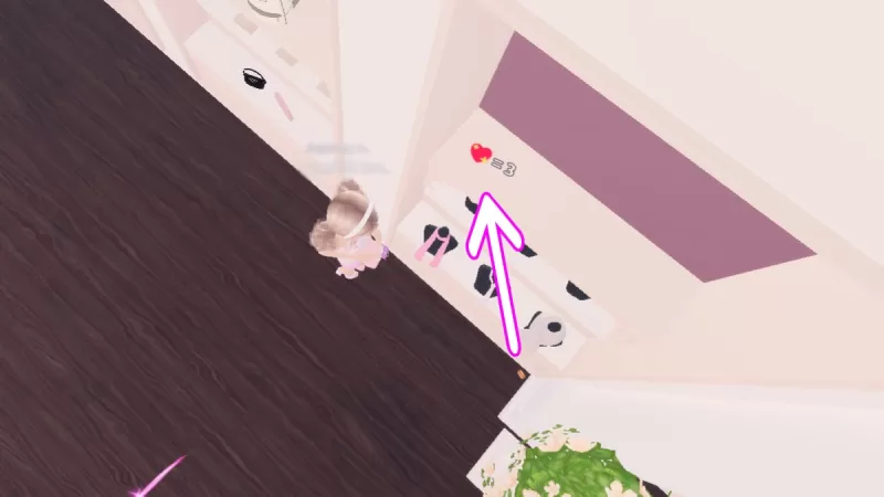 Clue above clothing racks