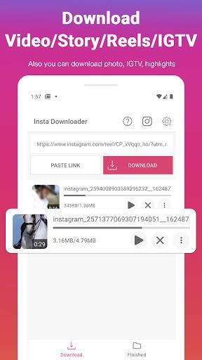 Video Downloader For Insta - IG Stories, Reels Zrzut ekranu 0