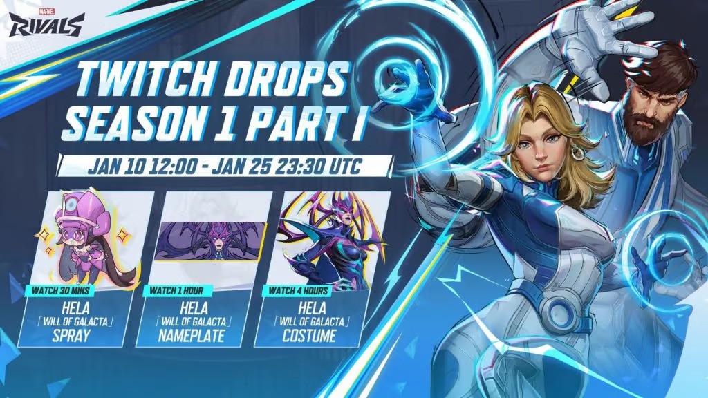 Marvel Rivals Season 1 Twitch Drops.