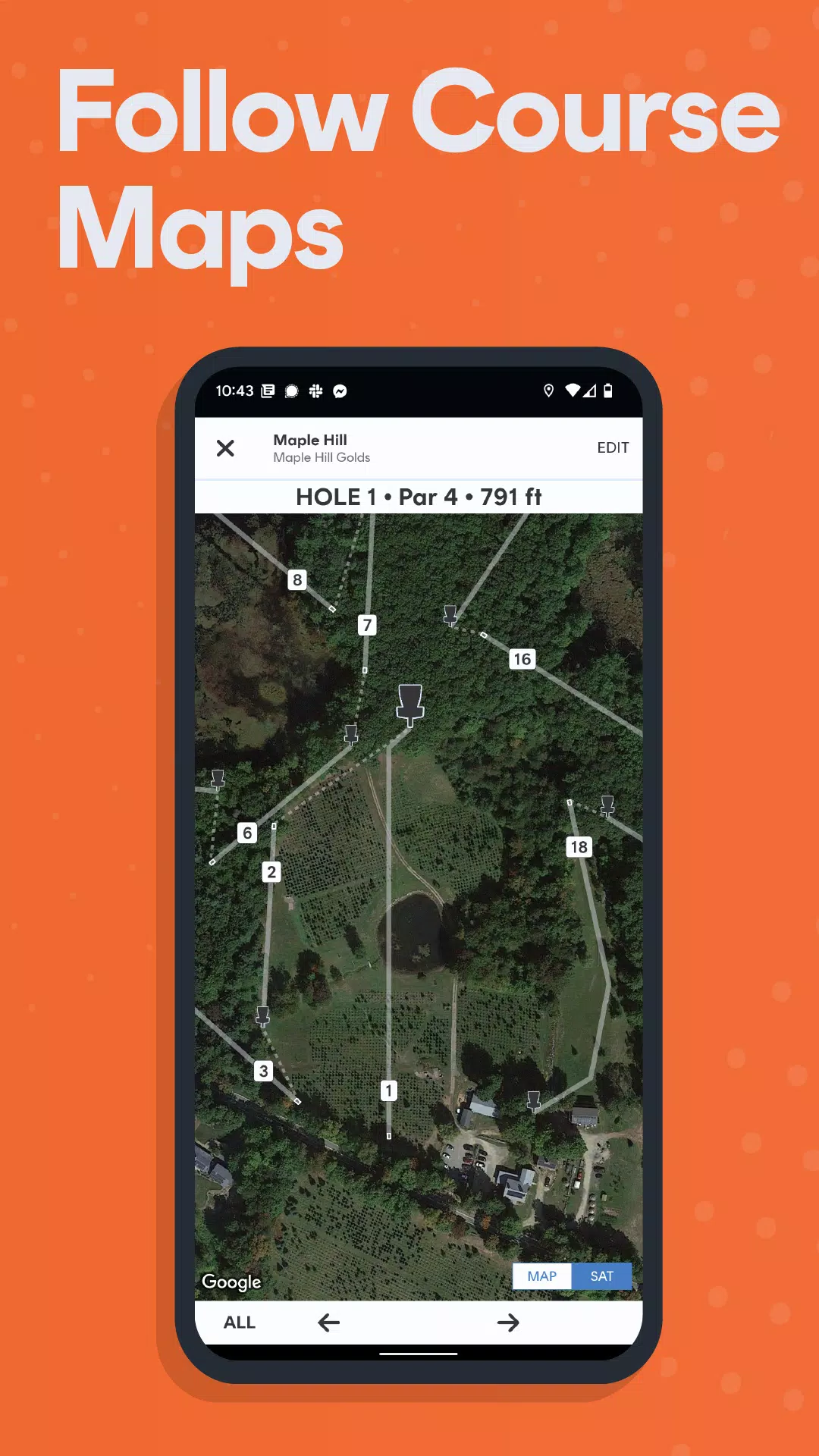 UDisc Disc Golf Captura de pantalla 1