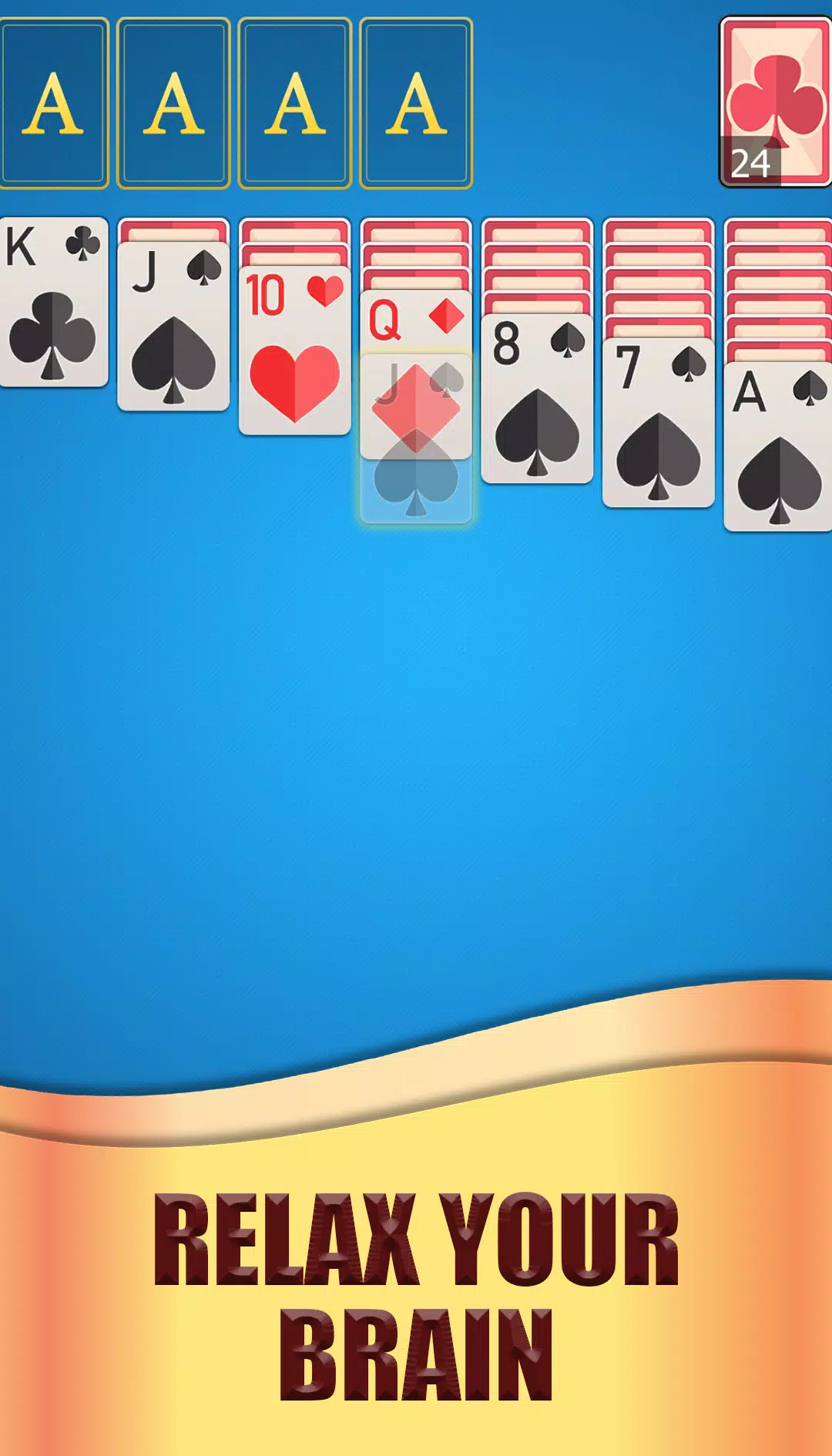 Classic Klondike Solitaire Captura de tela 3