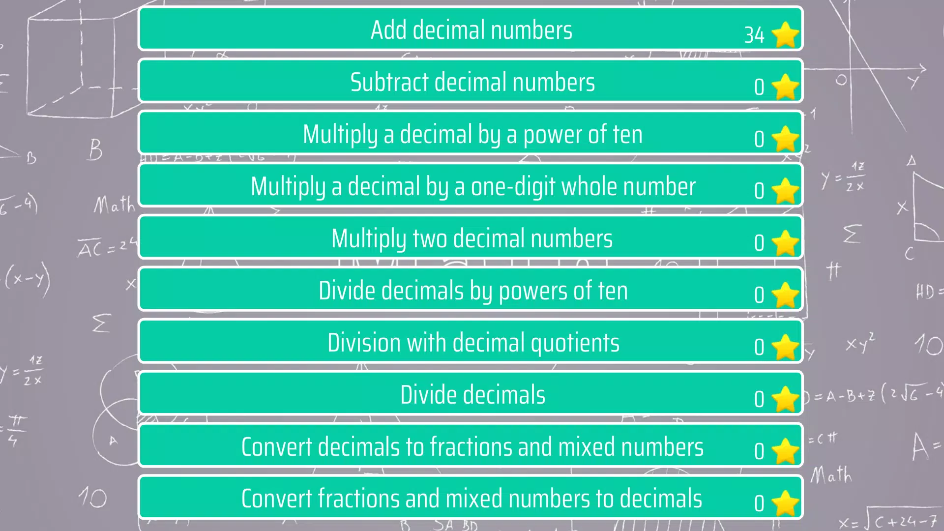 Decimals - 5th grade Math स्क्रीनशॉट 0