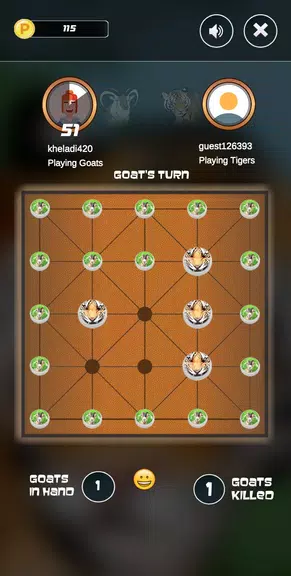 BaghChal - Tigers and Goats Ảnh chụp màn hình 1