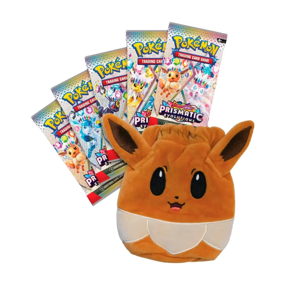 Pokémon - Juego de cartas de intercambio: Scarlet & Violet - Colección especial de bolsa de accesorios de evoluciones prismáticas