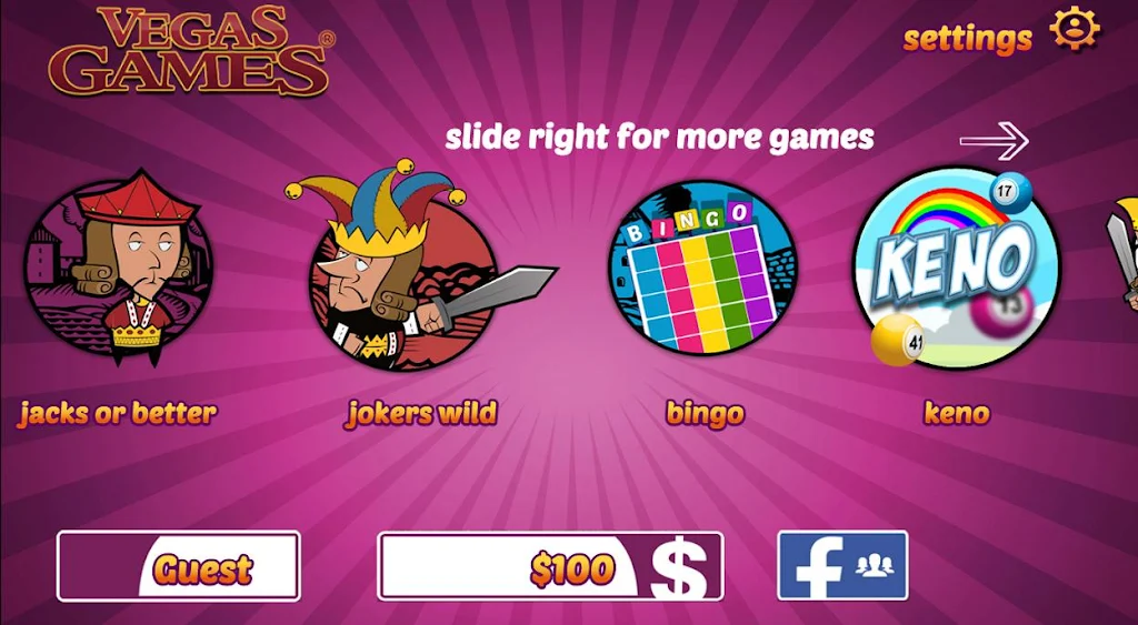 Vegas Games - Single Player Screenshot 0