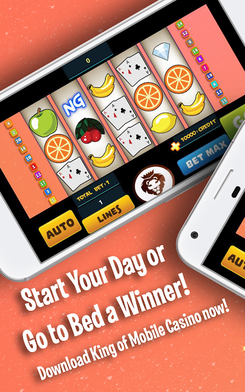 King of Mobile Casino Capture d'écran 0
