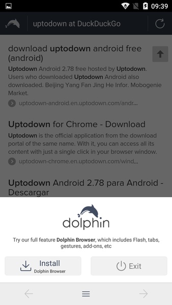 Dolphin Zero Incognito Browser Captura de tela 0