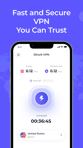 iSharkVPN - Secure & Super Vpn Screenshot 1