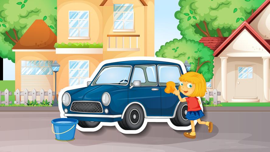 Car Wash Game For Kids Offline应用截图第1张