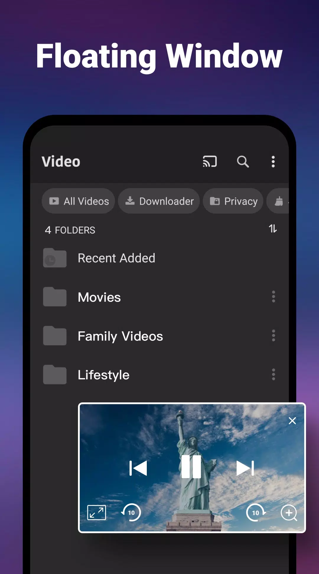 Reprodutor de Vídeo All Format Captura de tela 3