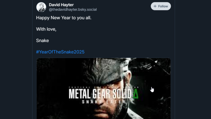 Metal Gear Solid, yılan yılı için yılan yılını karşılıyor.