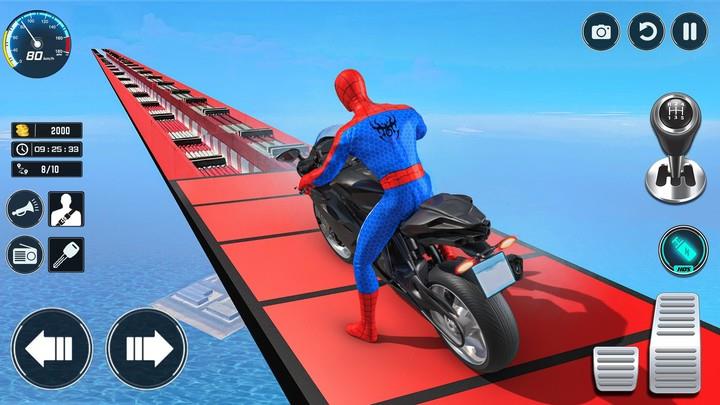 Superhero Bike Stunt Games GT Schermafbeelding 0