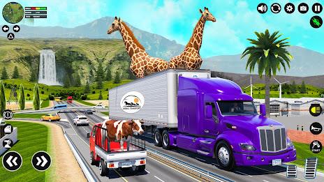 Animal Transport Truck Driving স্ক্রিনশট 2