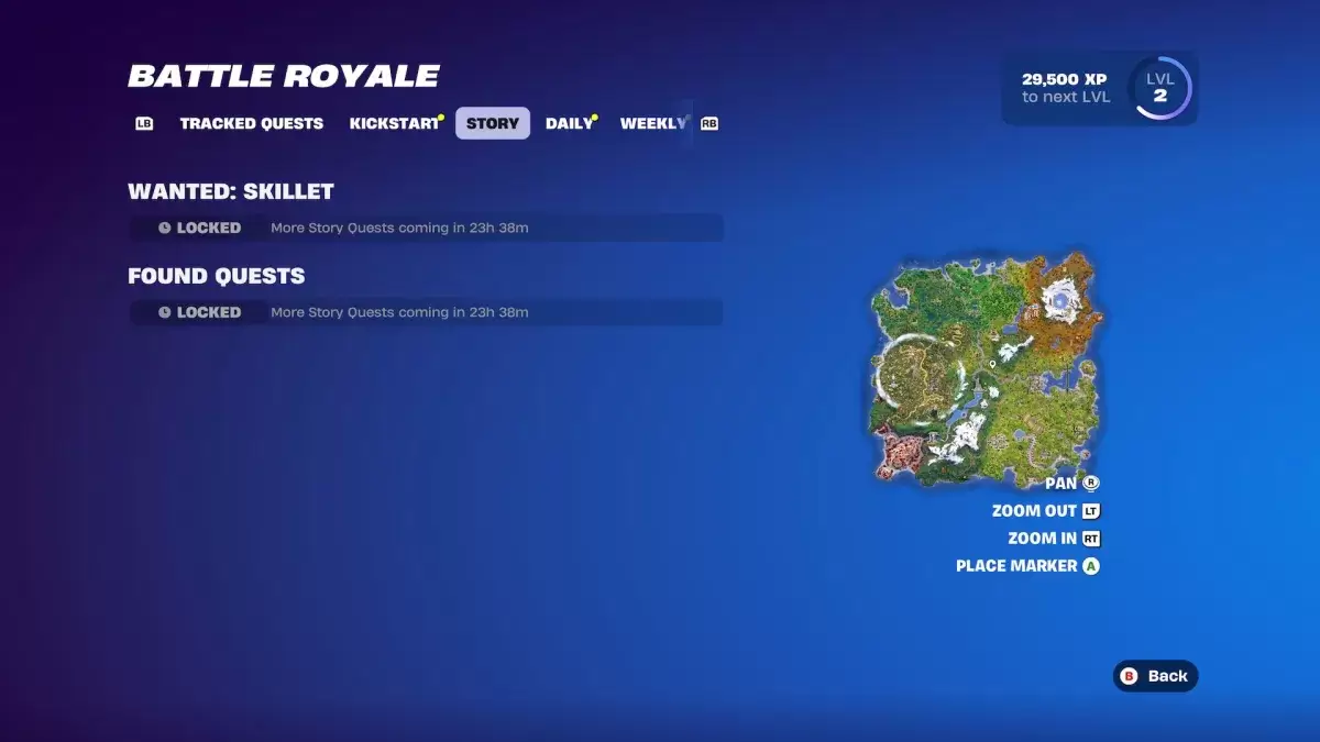 Fortnite 6 장, 시즌 2의 무법자 퀘스트.