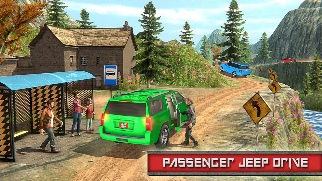 Offroad City Taxi Game Offline Ảnh chụp màn hình 0