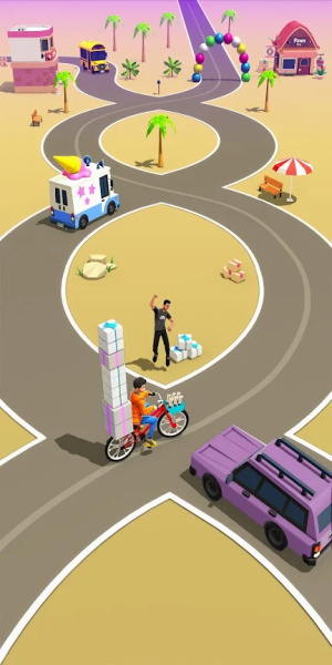 Paperboy Ticket Delivery Game Captura de pantalla 1