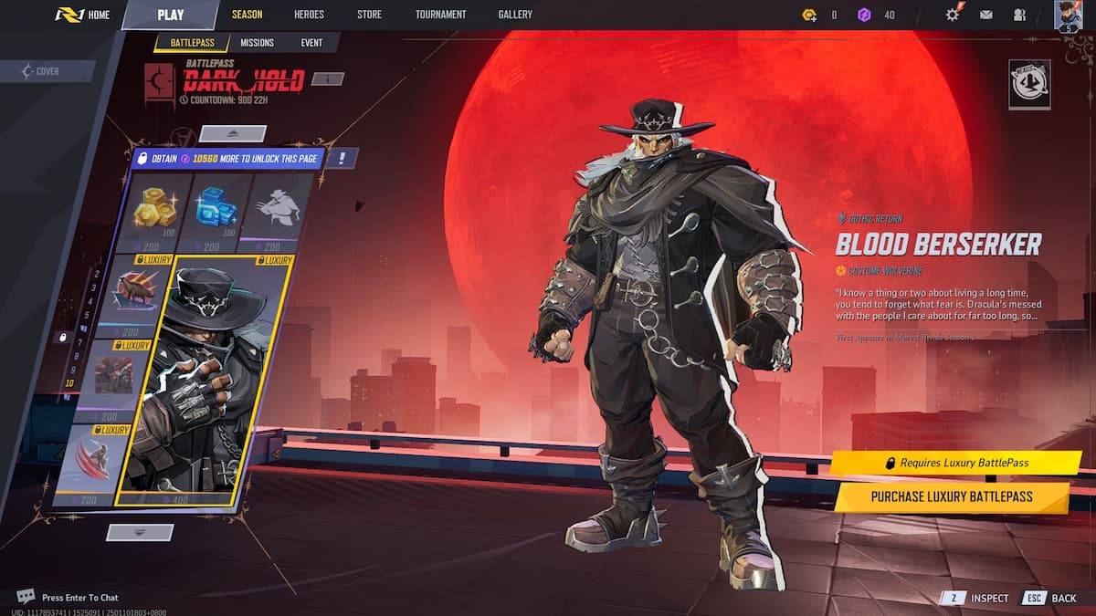 Blood Berserker Wolverine Skin