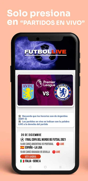 Futbol Live Captura de pantalla 3