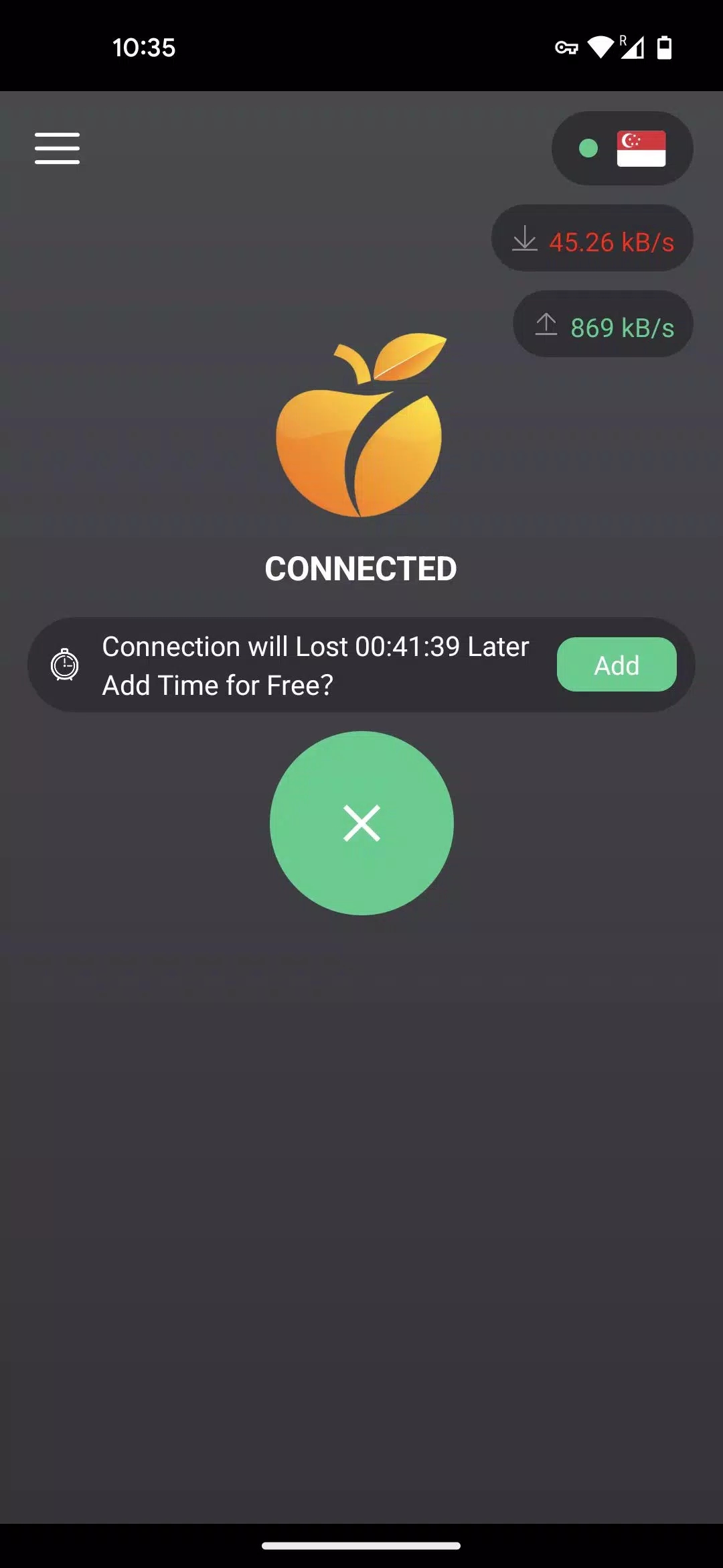 OraVPN Capture d'écran 2