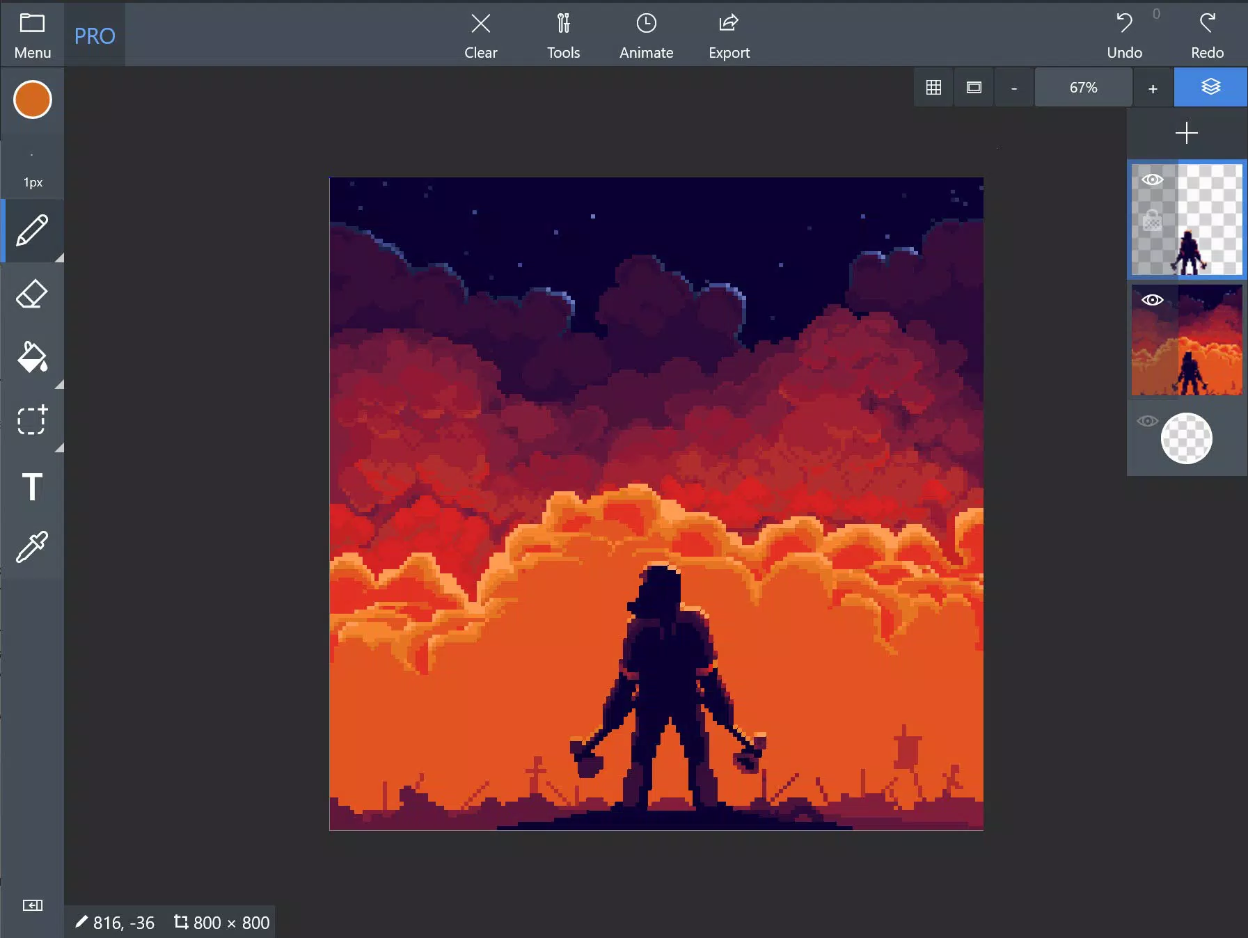 Pix2D - Pixel art studio Ảnh chụp màn hình 0