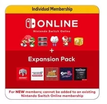 Nintendo Switch Online 12 maanden Individueel lidmaatschap + uitbreidingspakket Egift -kaart