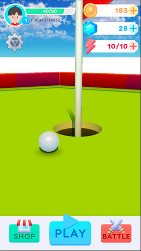 Mini Golf Battle Challenge 3D スクリーンショット 0