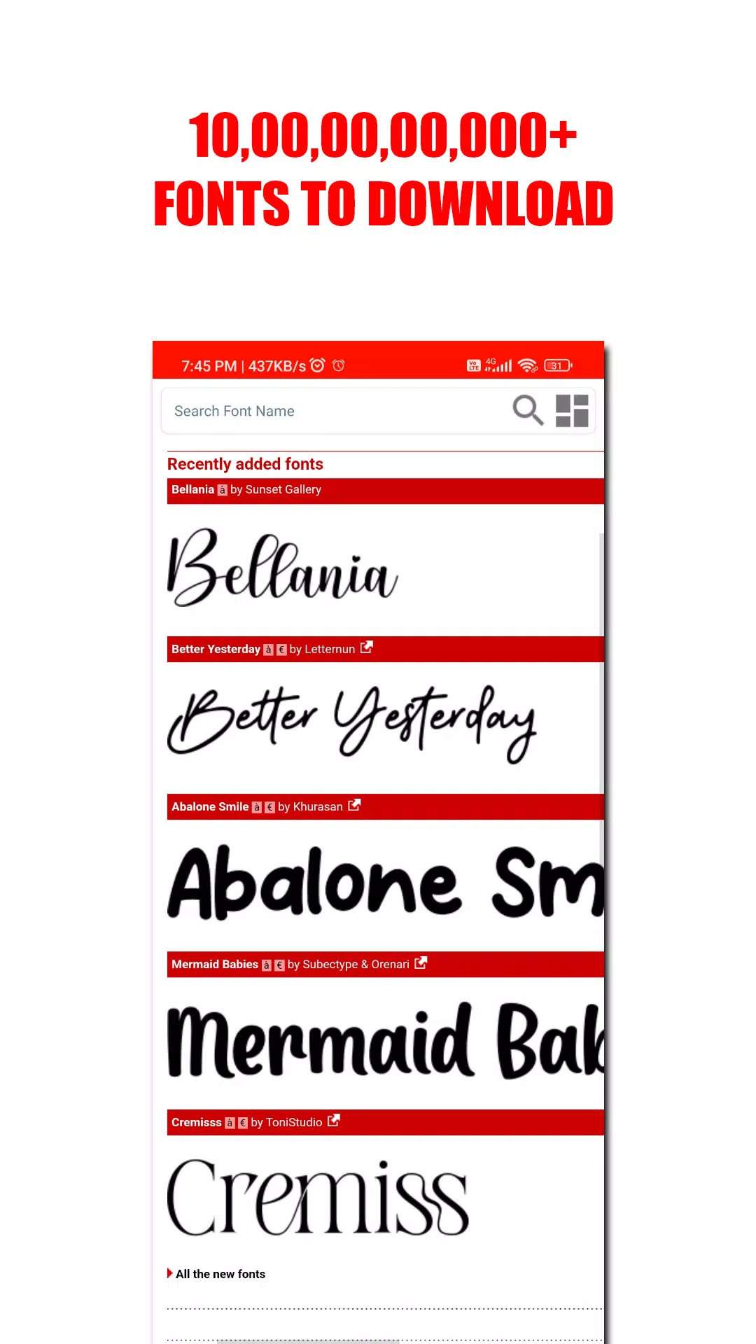 Schermata DA FONT’S 1