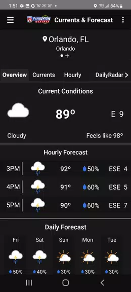 News 6 Pinpoint Weather - WKMG Captura de tela 1
