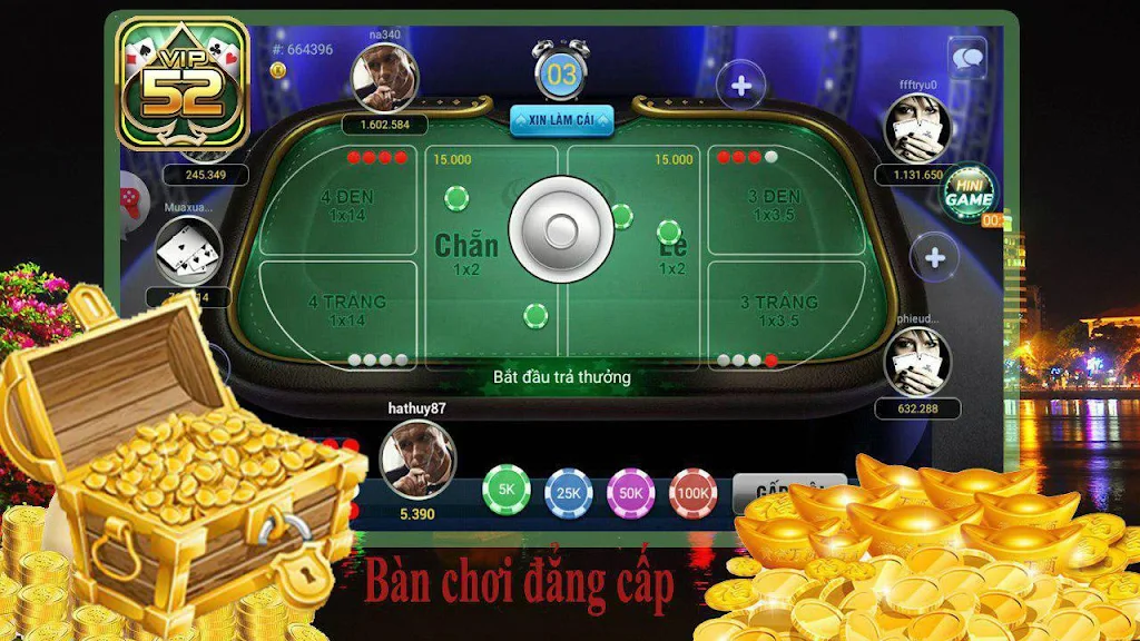 Schermata Game danh bai - Danh bai doi thuong Vip52 1