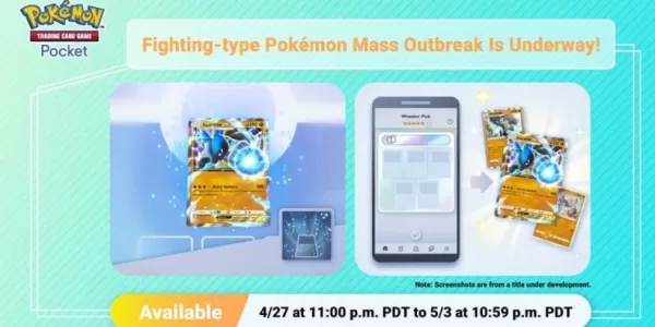 Evento di focolaio di massa del tipo di combattimento ora attivo nella tasca di Pokémon TCG