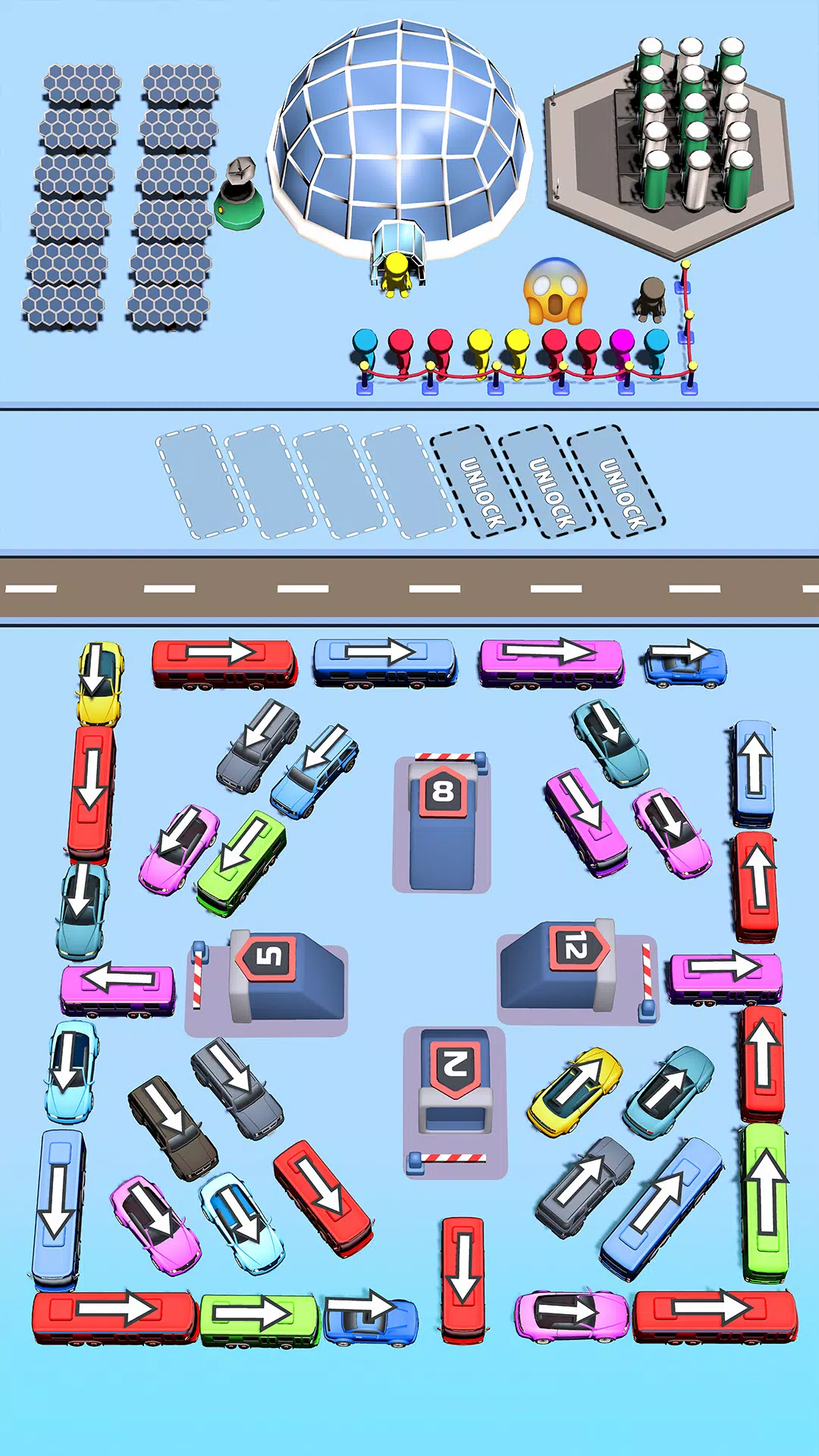 Bus Swipe: Car Parking Jam Schermafbeelding 1
