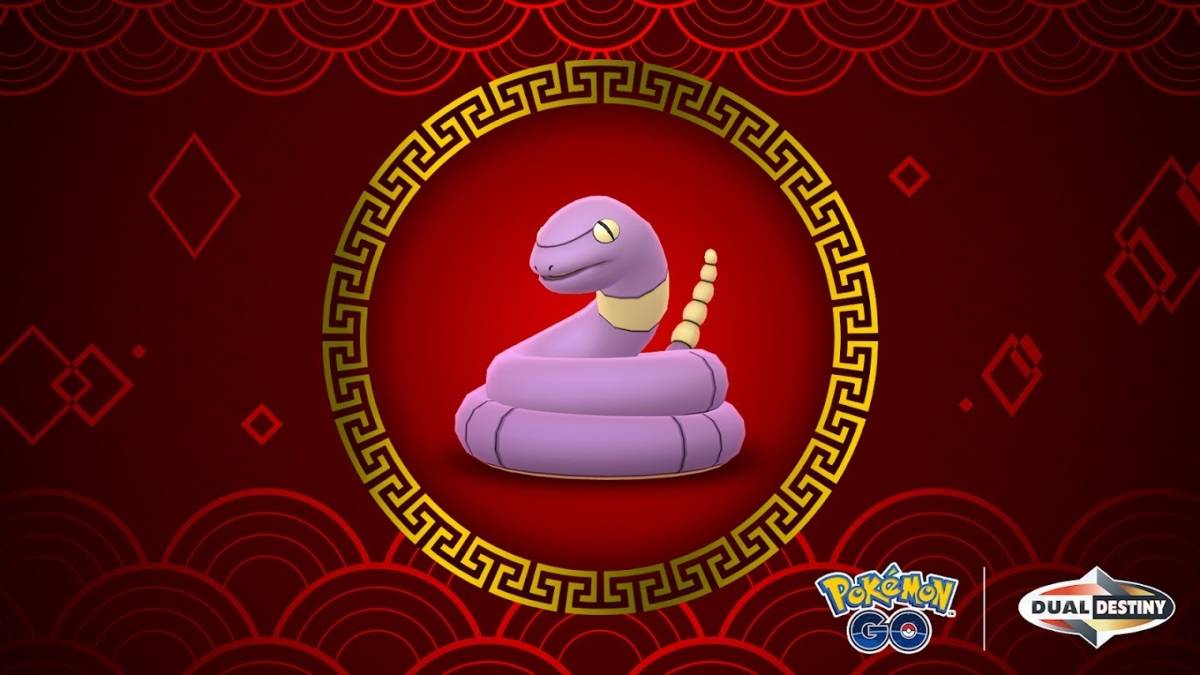 Pokemon Go Key Art of Ekans para el evento Lunar Año Nuevo