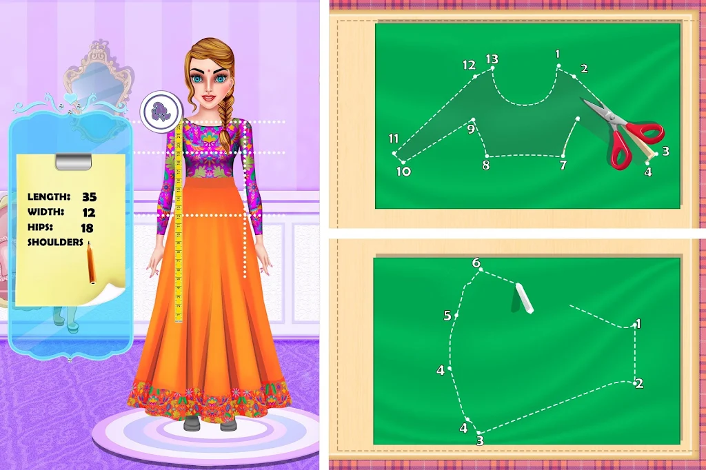 Indian Fashion Tailor: Little Captura de pantalla 2