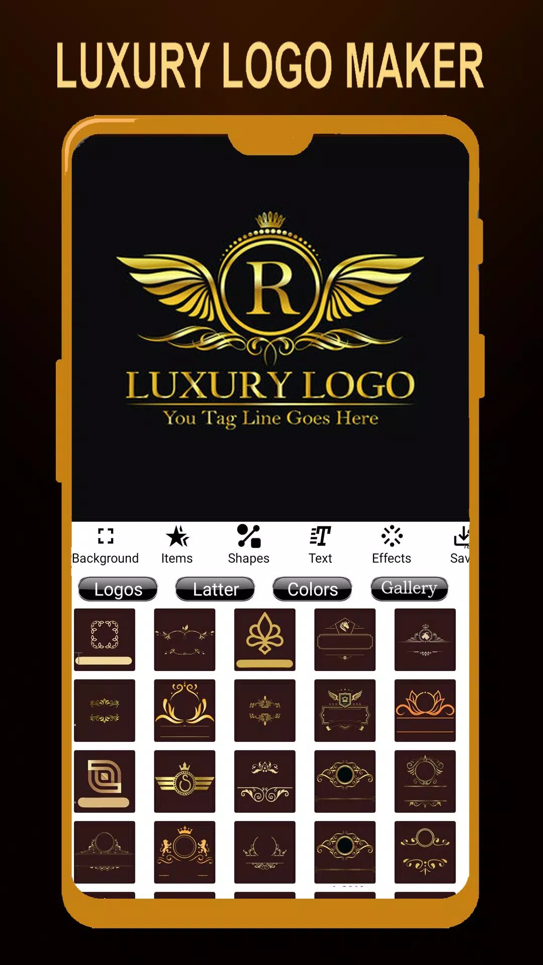 Luxury Logo maker, Logo Design Tangkapan skrin 3