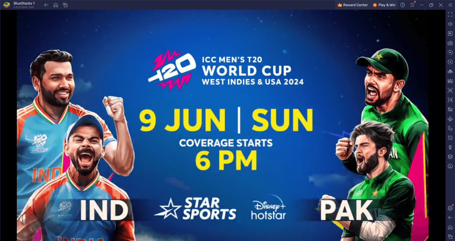 Ind vs Pak Live Streaming : ICC T20 WC 2024 온라인에서 무료로 시청