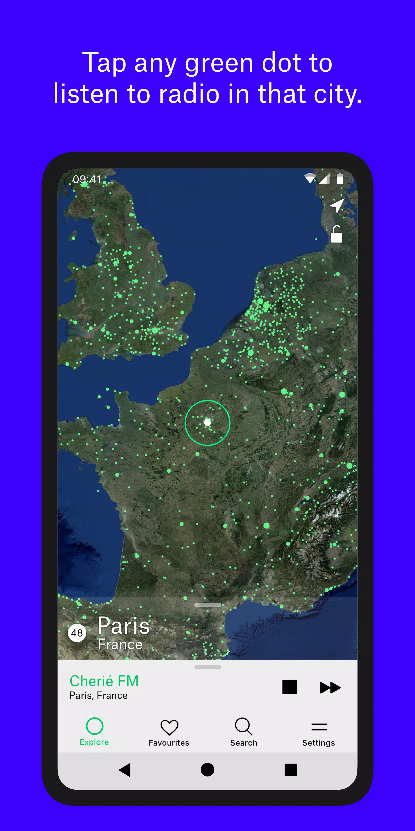 Radio Garden Capture d'écran 1