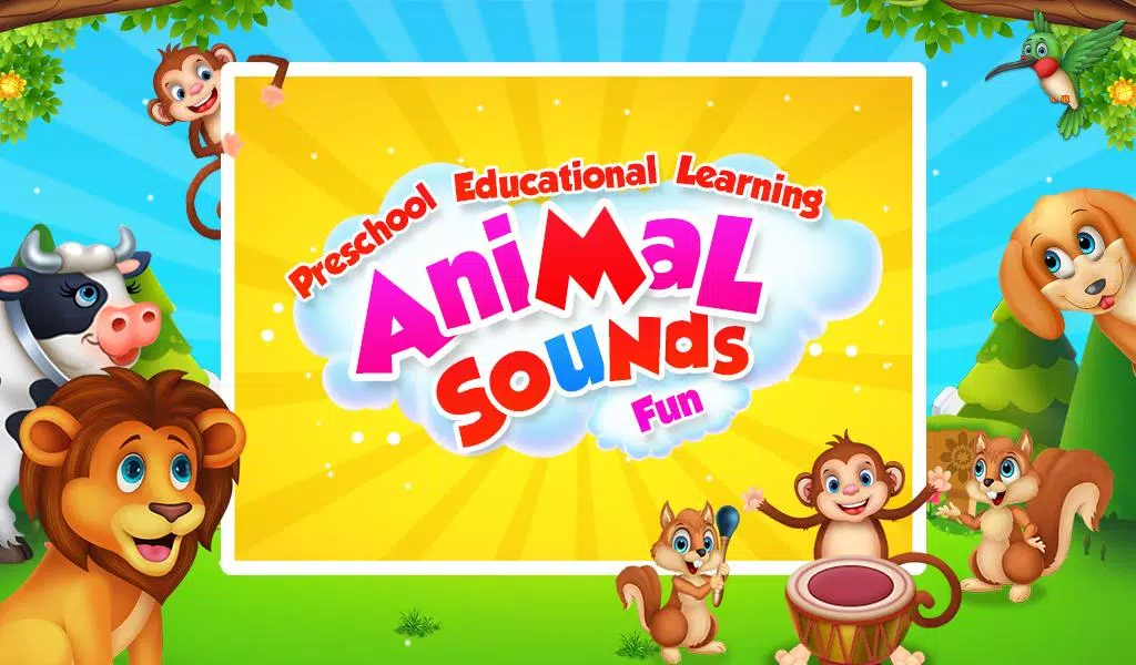 Learning Animal Sounds Games Captura de tela 0