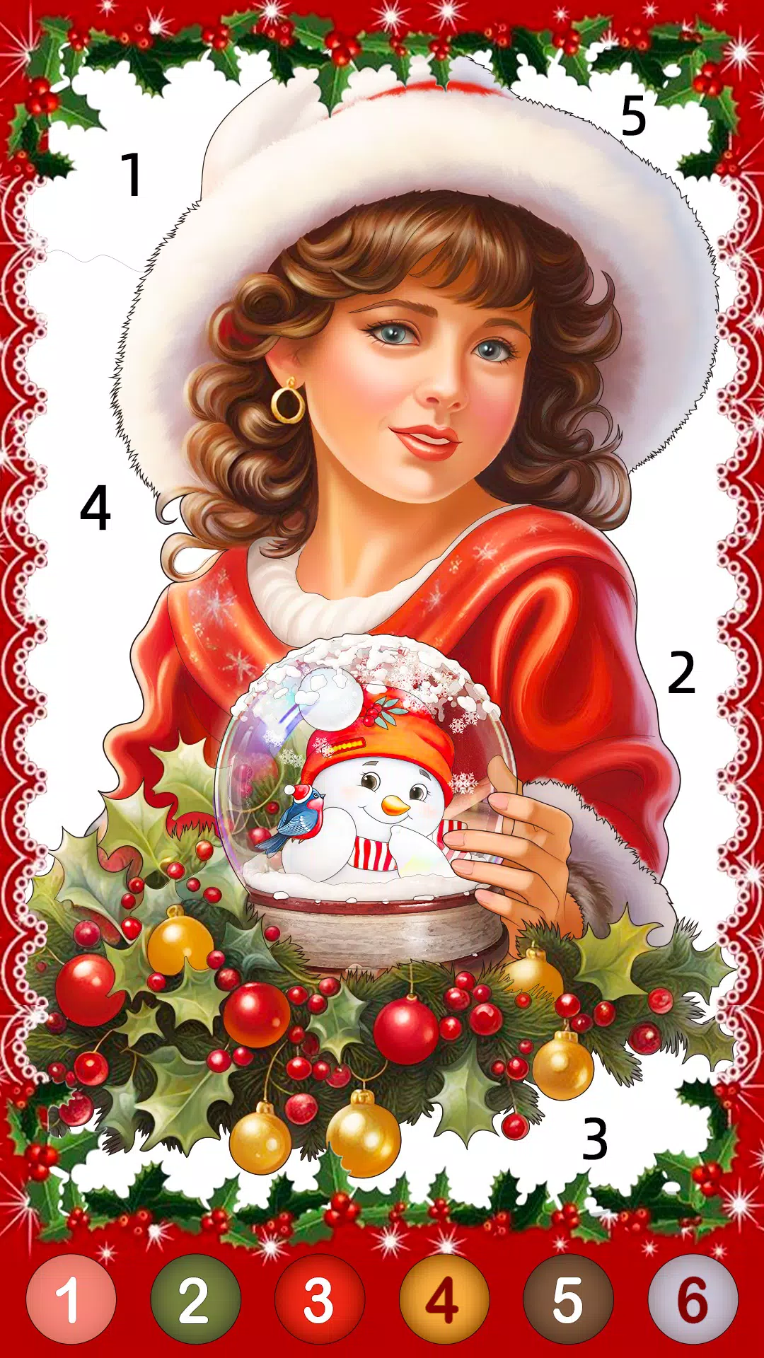 Christmas Game Color by number Capture d'écran 1