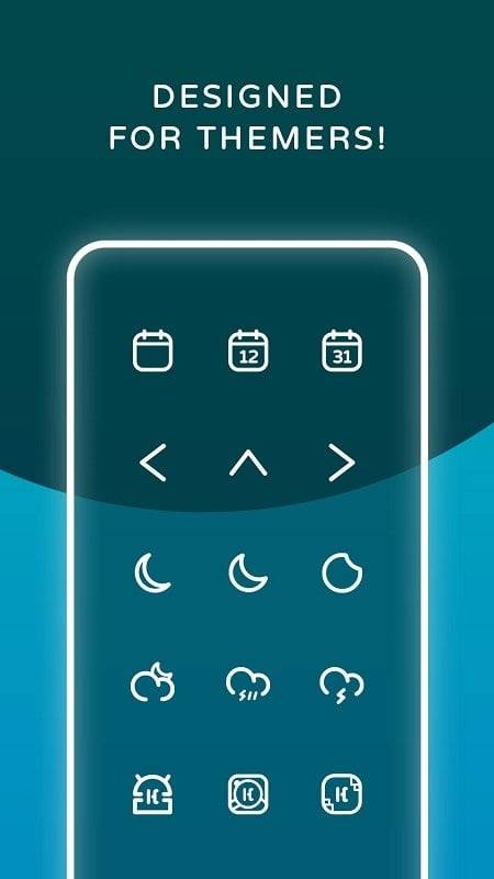 Reev Pro - White Outline Icons स्क्रीनशॉट 1