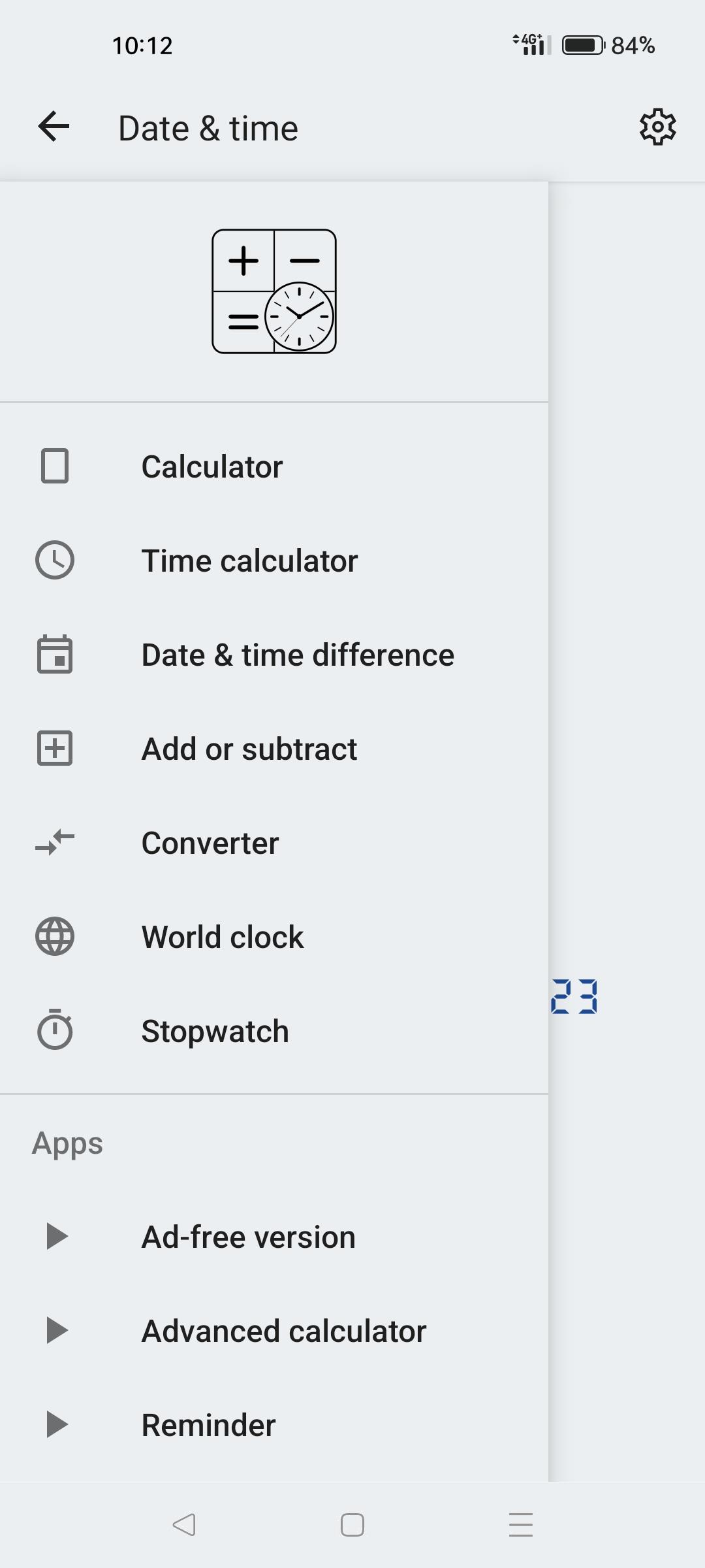 Schermata Date & time calculator 1