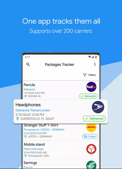 Packages Tracker Скриншот 0