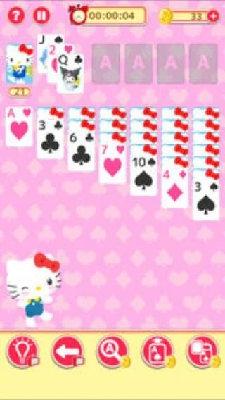 Hello Kitty Solitaire स्क्रीनशॉट 1