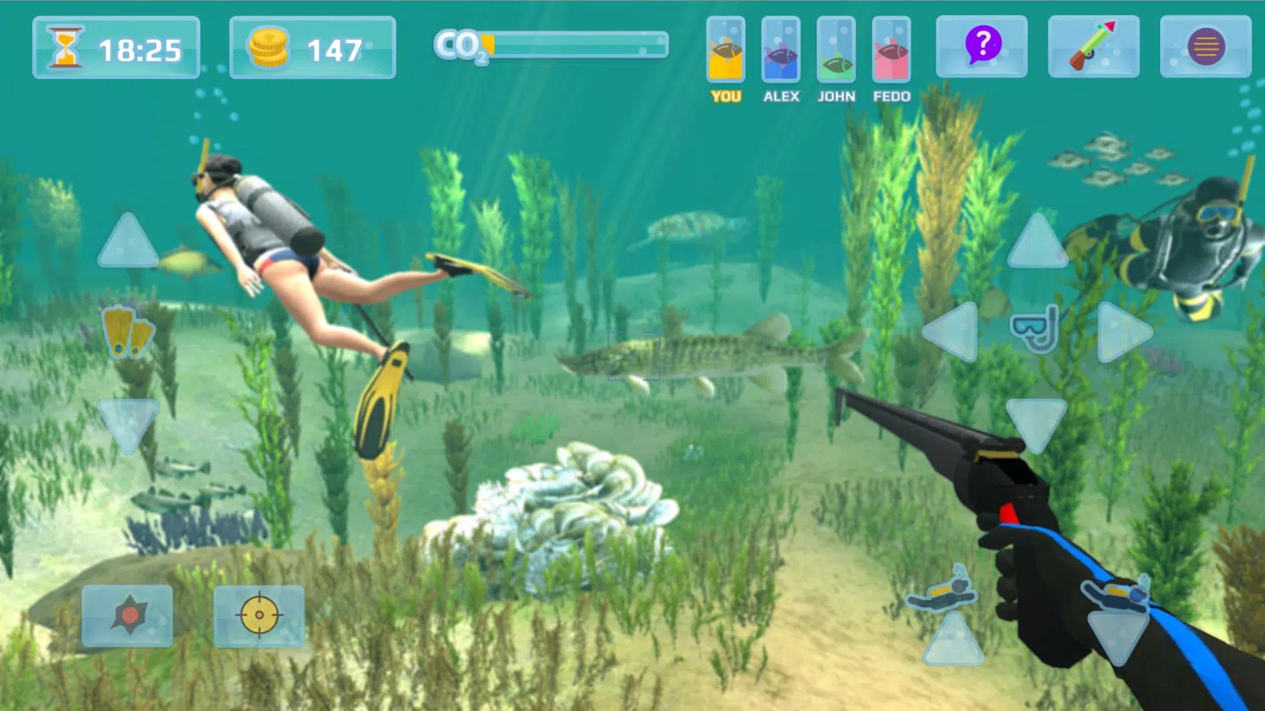 Schermata Hunter underwater spearfishing 0