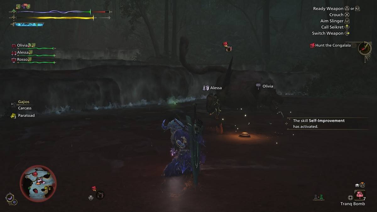 獵人與桃毛獸王戰鬥