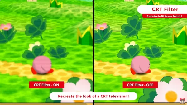 N64 CRT Filter shown running on Switch 2